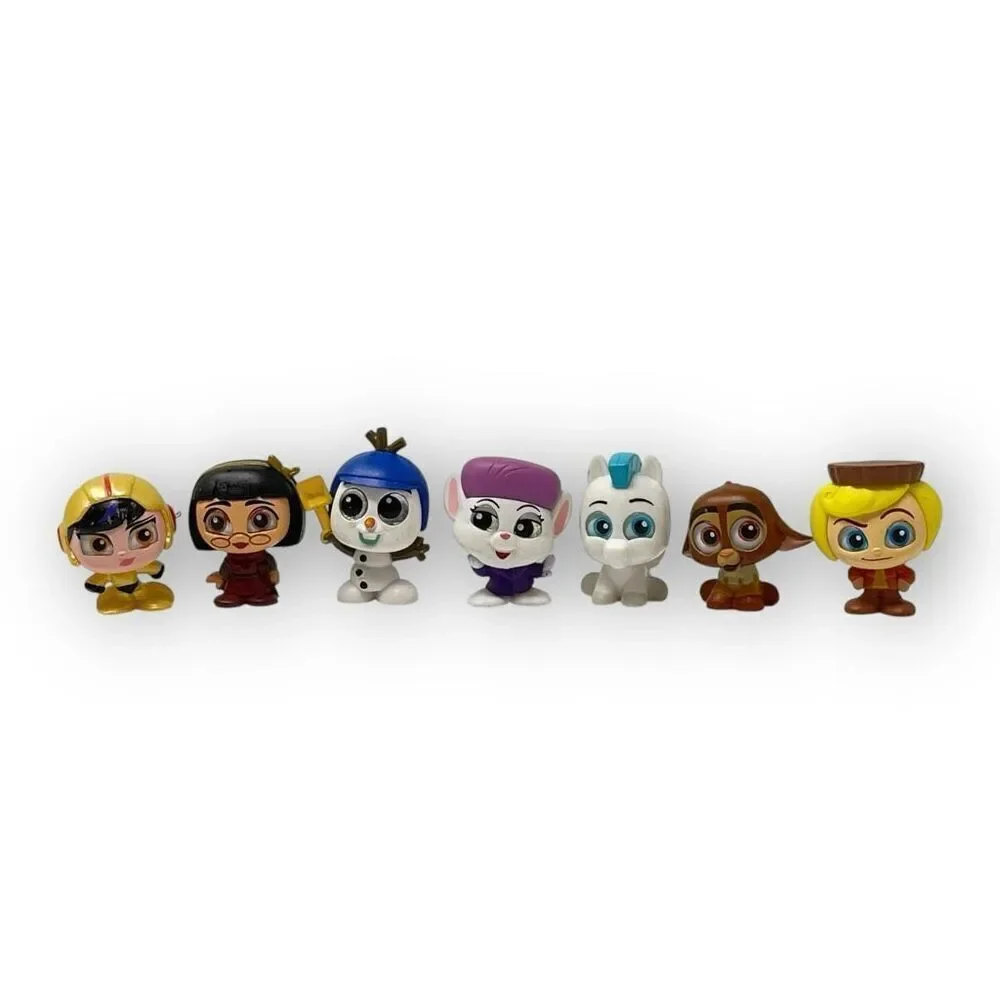 Lot Of 7 Disney Doorables Wish Rancis Big Hero 6 Pegasus Bianca Olaf Valentino